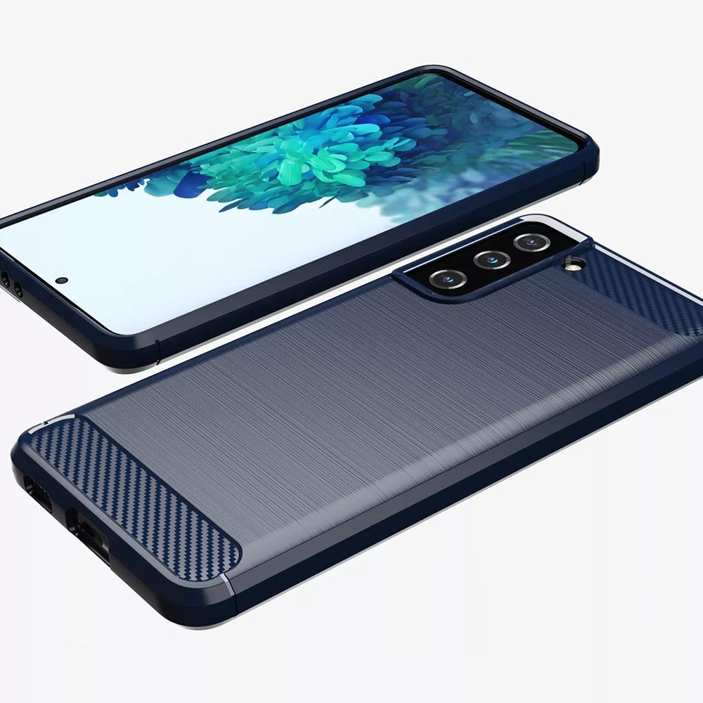 Puzdro pre Samsung Galaxy S20 FE 2022 G781 / S20 FE 5G G781 / S20 FE G780, Techsuit, Karbón, Modrá