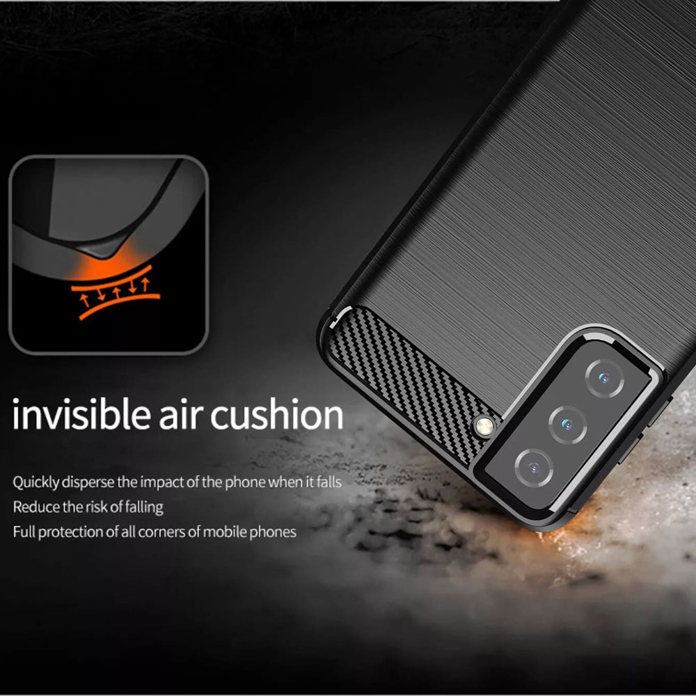 Puzdro pre Samsung Galaxy S20 FE 2022 G781 / S20 FE 5G G781 / S20 FE G780, Techsuit, Karbón, Modrá