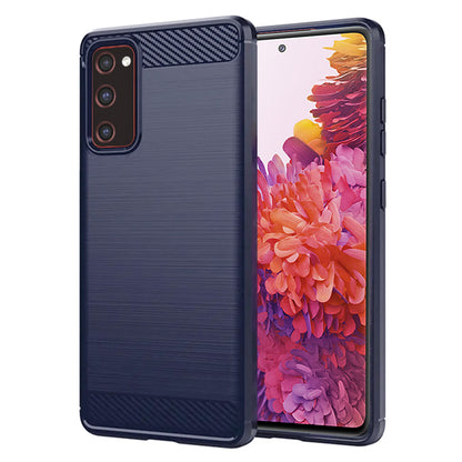 Puzdro pre Samsung Galaxy S20 FE 2022 G781 / S20 FE 5G G781 / S20 FE G780, Techsuit, Karbón, Modrá