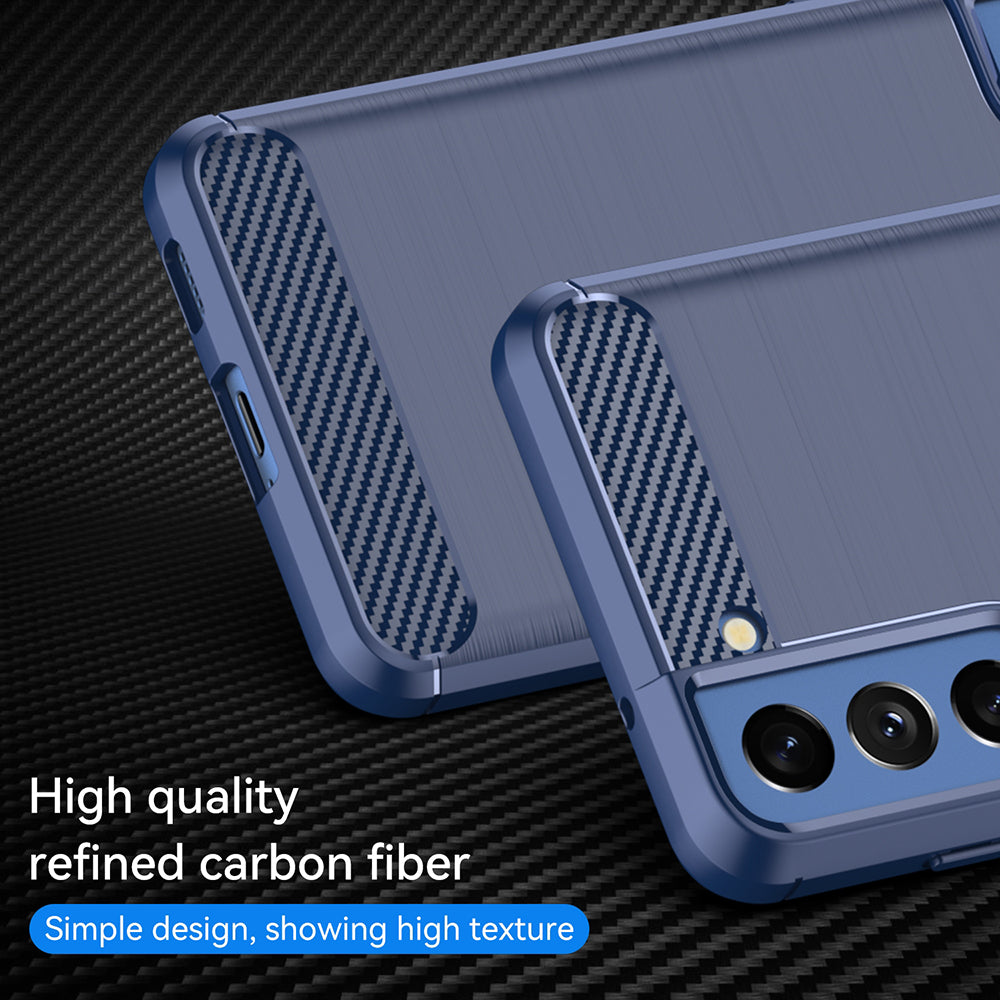 Puzdro pre Samsung Galaxy S20 FE 2022 G781 / S20 FE 5G G781 / S20 FE G780, Techsuit, Karbón, Modrá