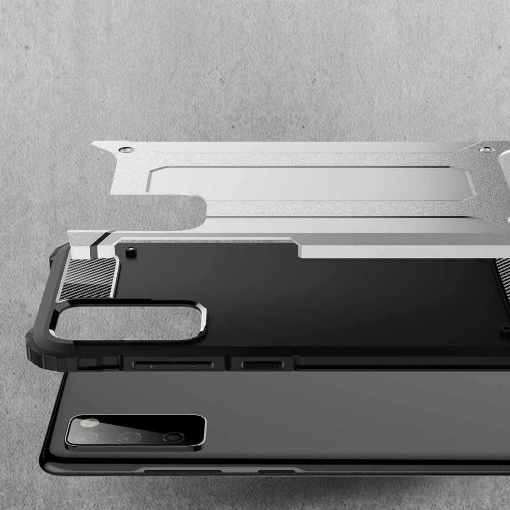 Puzdro pre Samsung Galaxy S20 FE 2022 G781 / S20 FE 5G G781 / S20 FE G780, Techsuit, Hybrid Armor, Čierne