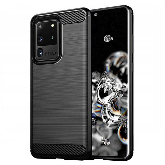 Puzdro pre Samsung Galaxy S20 Ultra 5G G988 / S20 Ultra G988, Techsuit, Karbón, Čierne