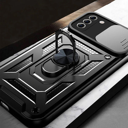 Puzdro pre Samsung Galaxy S21 FE 5G G990, Techsuit, CamShield, Čierne
