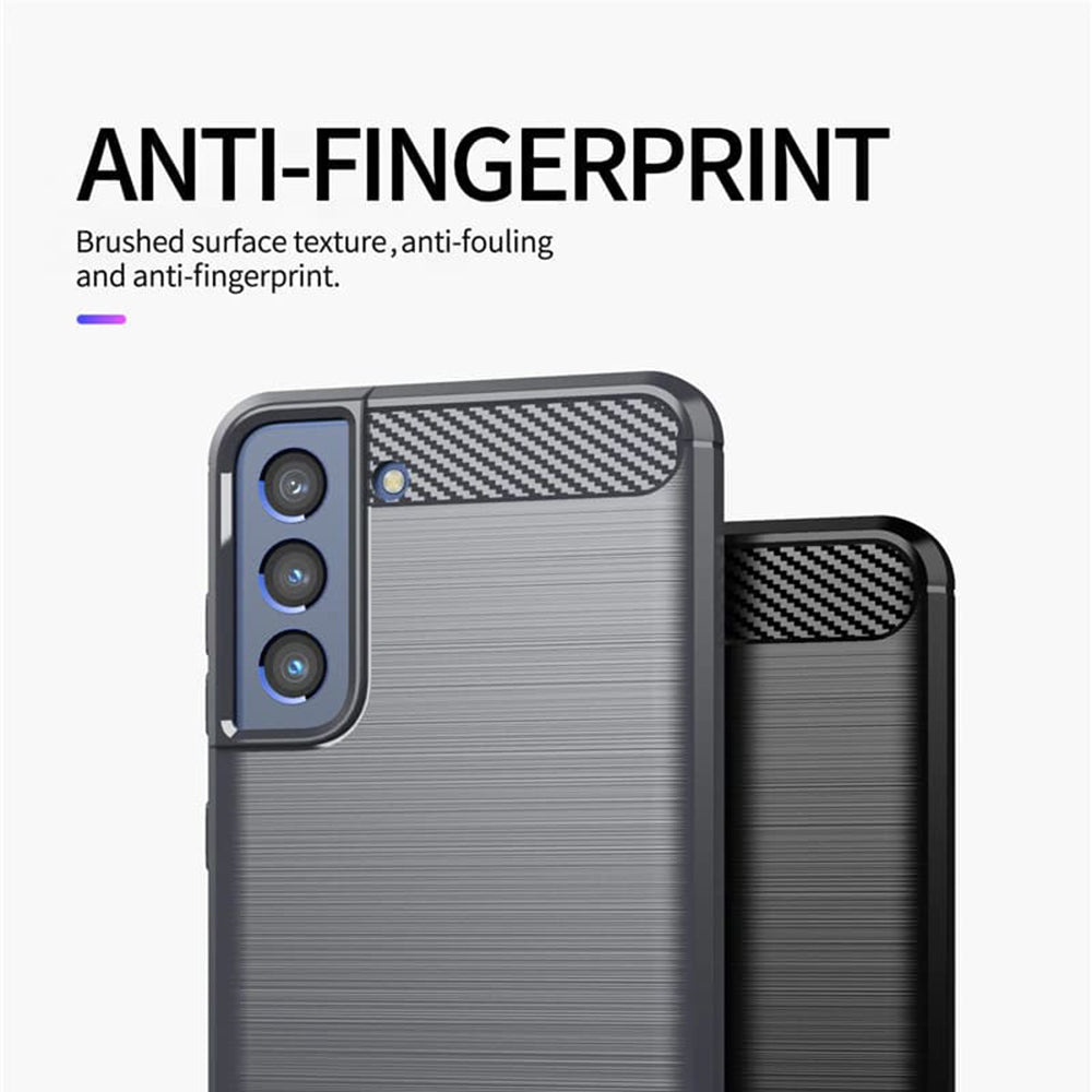 Puzdro pre Samsung Galaxy S21 FE 5G G990, Techsuit, Karbón, Čierne