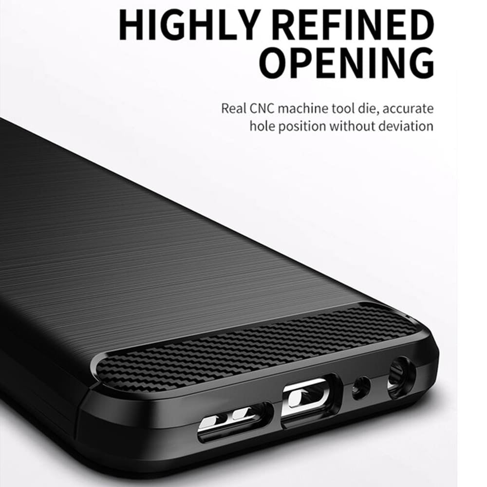 Puzdro pre Samsung Galaxy S21 FE 5G G990, Techsuit, Karbón, Čierne