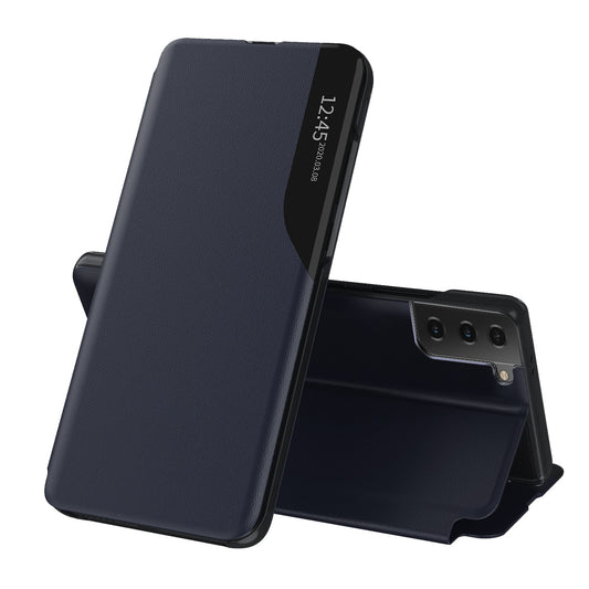 Puzdro pre Samsung Galaxy S21 FE 5G G990, Techsuit, eFold, Tmavomodrá