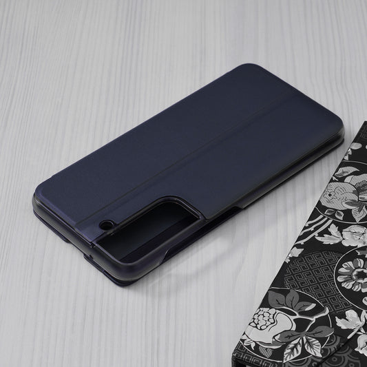 Puzdro pre Samsung Galaxy S21 FE 5G G990, Techsuit, eFold, Tmavomodrá