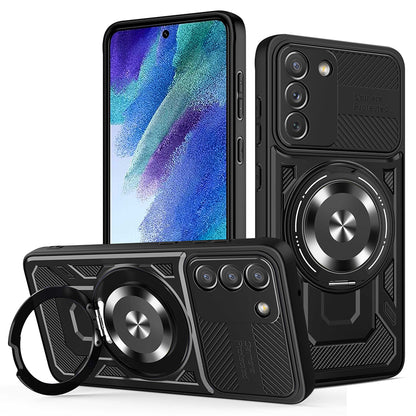 Puzdro pre Samsung Galaxy S21 FE 5G G990, Techsuit, RuggedCam, Čierne