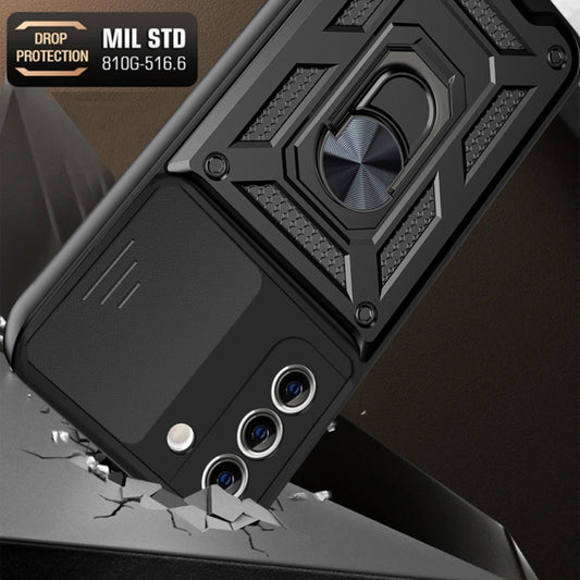 Puzdro pre Samsung Galaxy S21+ 5G G996, Techsuit, CamShield, Čierne