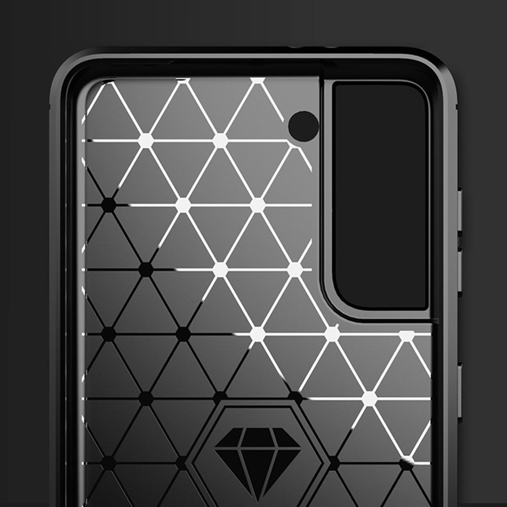 Puzdro pre Samsung Galaxy S21+ 5G G996, Techsuit, Karbón, Čierne