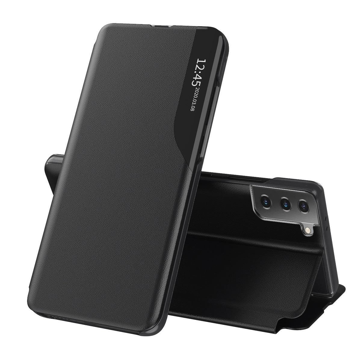 Puzdro pre Samsung Galaxy S21+ 5G G996, Techsuit, eFold, čierne