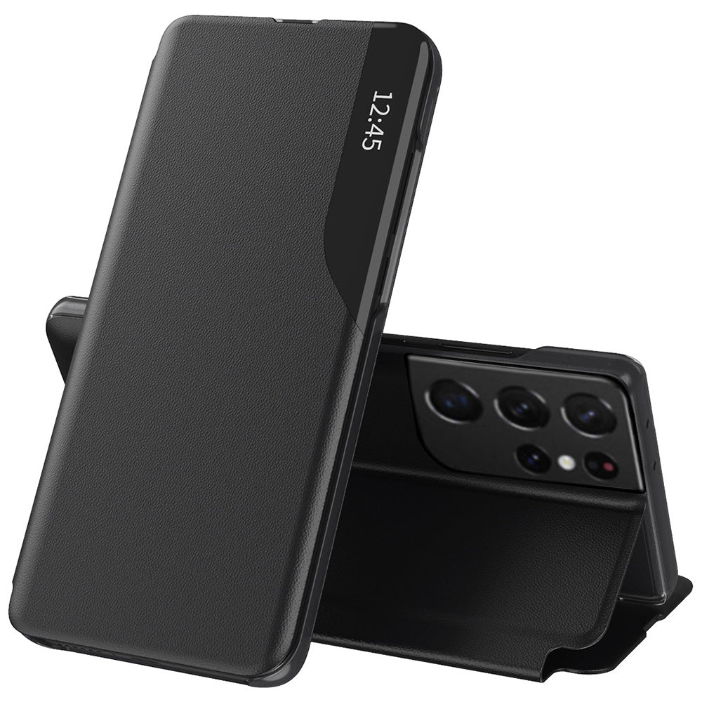 Puzdro pre Samsung Galaxy S21 Ultra 5G G998, Techsuit, eFold, Čierne