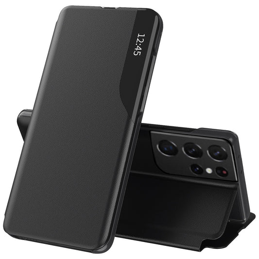 Puzdro pre Samsung Galaxy S21 Ultra 5G G998, Techsuit, eFold, Čierne
