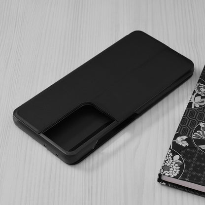 Puzdro pre Samsung Galaxy S21 Ultra 5G G998, Techsuit, eFold, Čierne