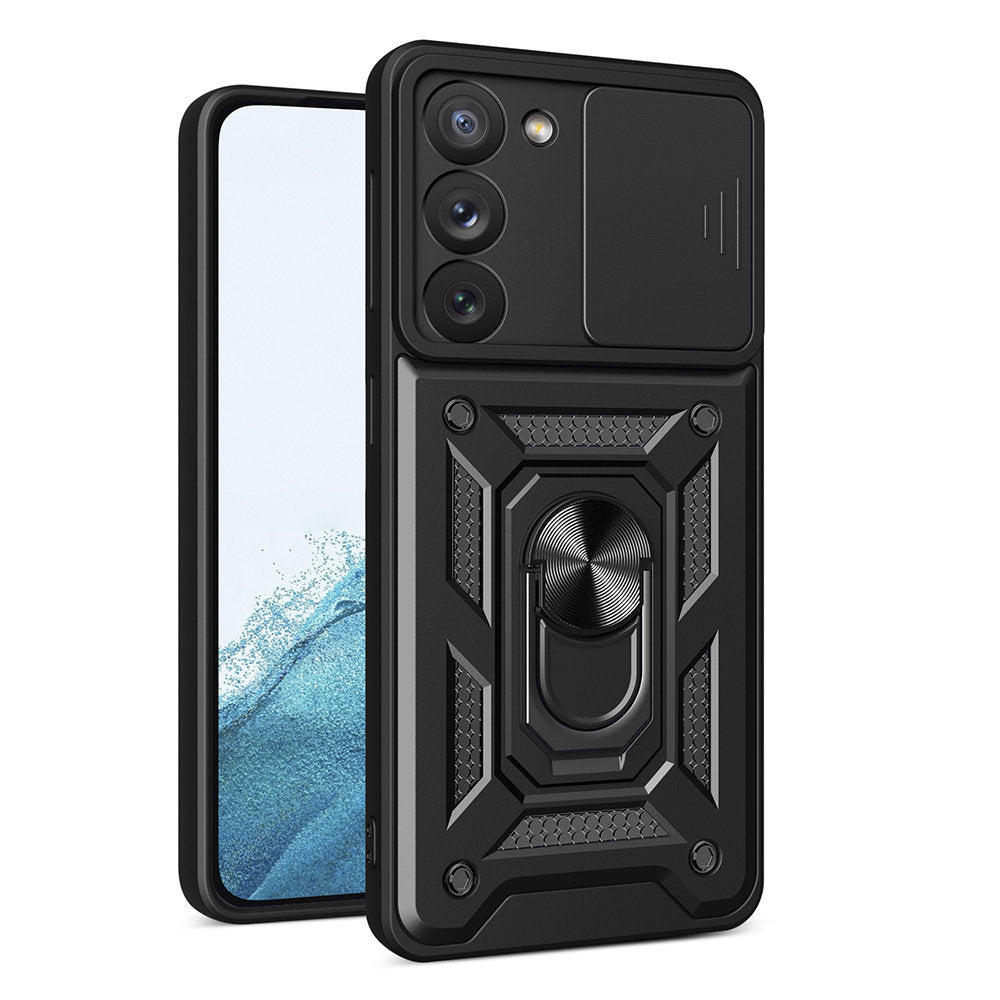 Puzdro pre Samsung Galaxy S22 5G S901, Techsuit, CamShield, Čierne
