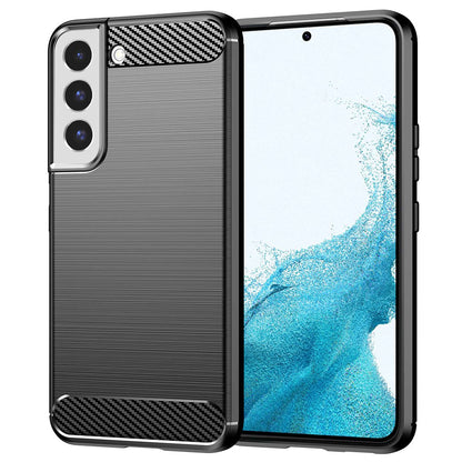 Puzdro pre Samsung Galaxy S22 5G S901, Techsuit, Karbón, Čierne