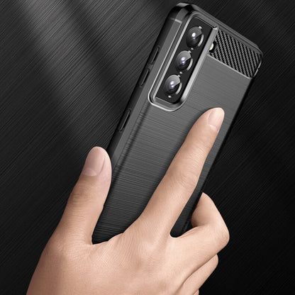 Puzdro pre Samsung Galaxy S22 5G S901, Techsuit, Karbón, Čierne