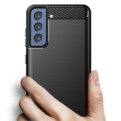 Puzdro pre Samsung Galaxy S22 5G S901, Techsuit, Karbón, Čierne