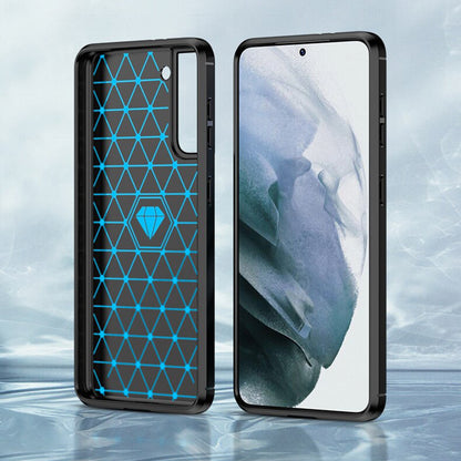 Puzdro pre Samsung Galaxy S22 5G S901, Techsuit, Karbón, Čierne
