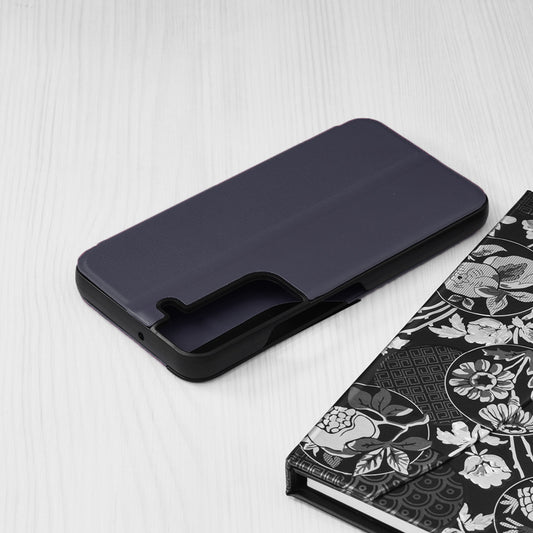 Puzdro pre Samsung Galaxy S22 5G S901, Techsuit, eFold, Tmavomodrá