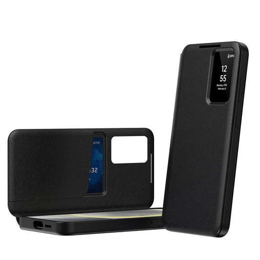 Puzdro pre Samsung Galaxy S22 5G S901, Techsuit, SmartView, Čierne