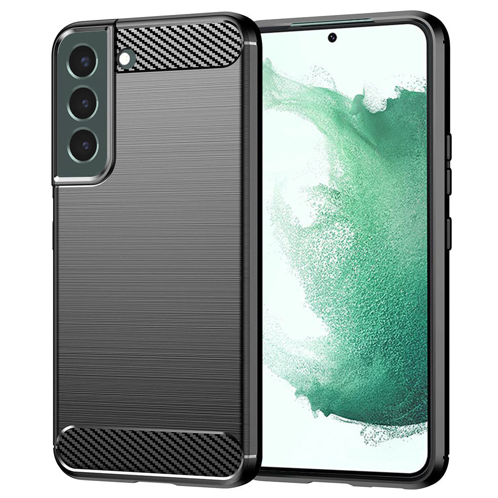 Case for Samsung Galaxy S22+ 5G S906, Techsuit, Carbon, Black