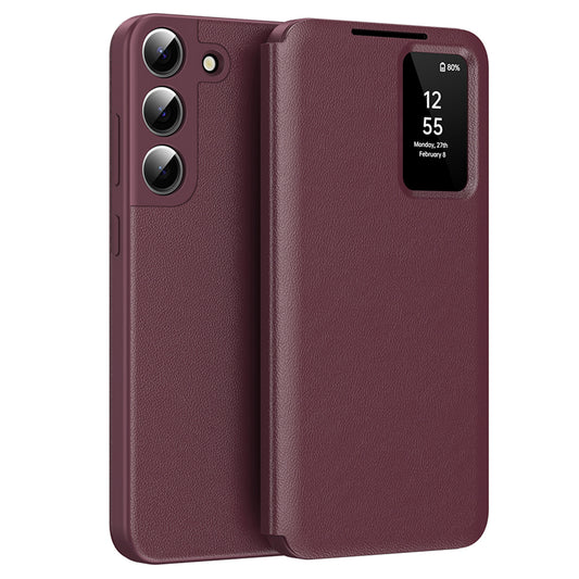 Puzdro pre Samsung Galaxy S22+ 5G S906, Techsuit, SmartView, Červené