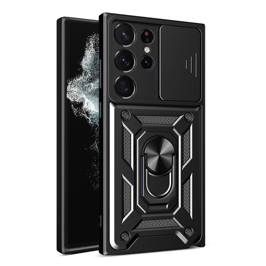 Puzdro pre Samsung Galaxy S22 Ultra 5G S908, Techsuit, CamShield, Čierne