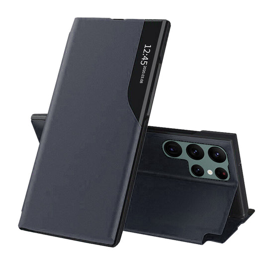 Puzdro pre Samsung Galaxy S22 Ultra 5G S908, Techsuit, eFold, Tmavomodrá