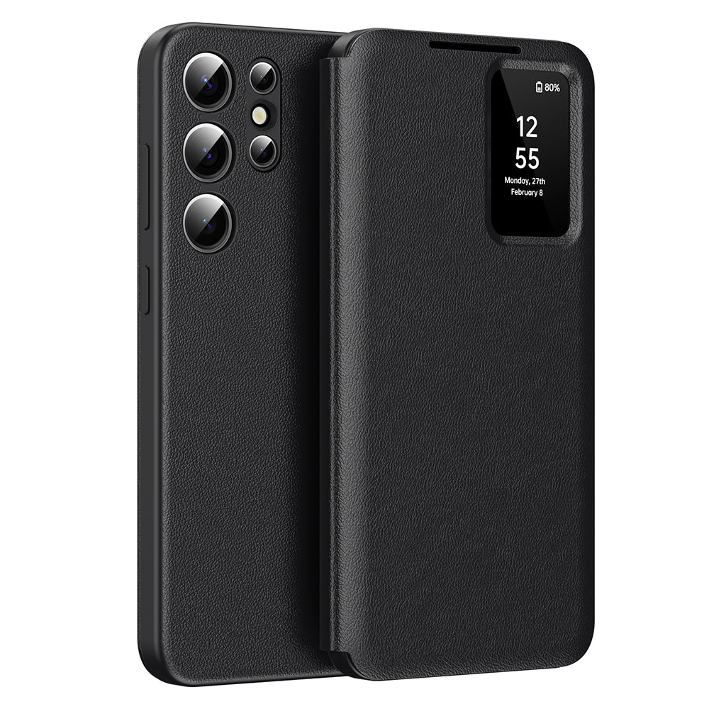 Puzdro pre Samsung Galaxy S22 Ultra 5G S908, Techsuit, SmartView, Čierne
