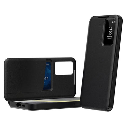 Puzdro pre Samsung Galaxy S22 Ultra 5G S908, Techsuit, SmartView, Čierne