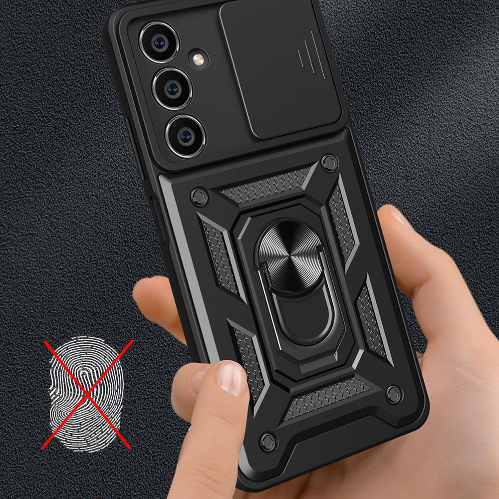 Puzdro pre Samsung Galaxy S23 FE S711, Techsuit, CamShield, Čierna