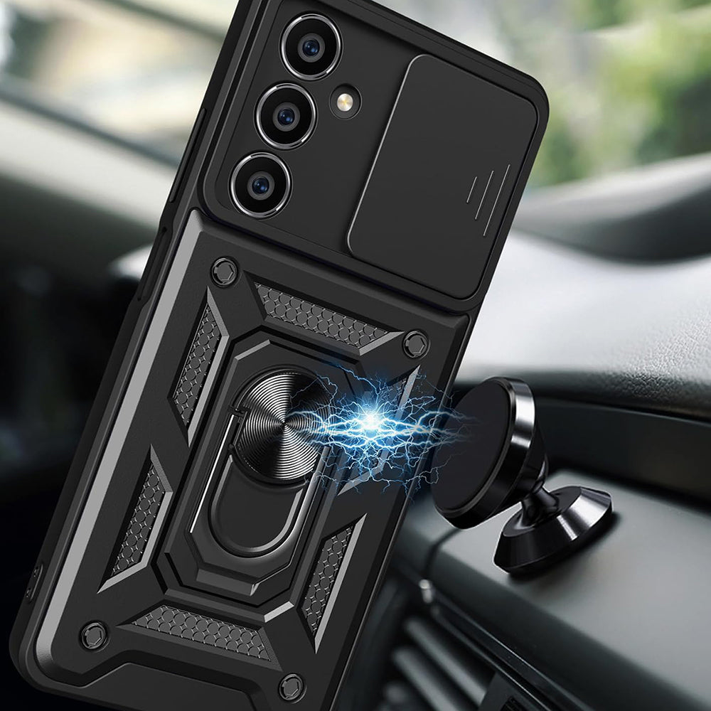 Puzdro pre Samsung Galaxy S23 FE S711, Techsuit, CamShield, Čierna