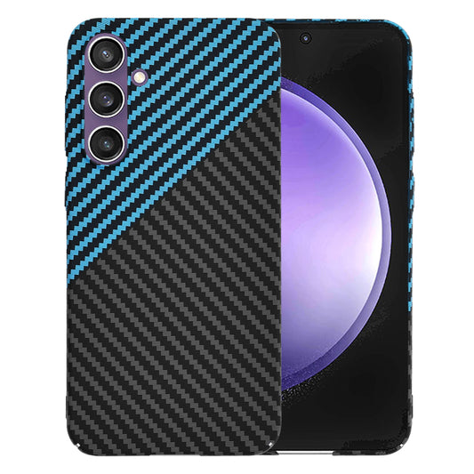 Puzdro pre Samsung Galaxy S23 FE S711, Techsuit, Carbonite FiberShell, Čierna Bleu