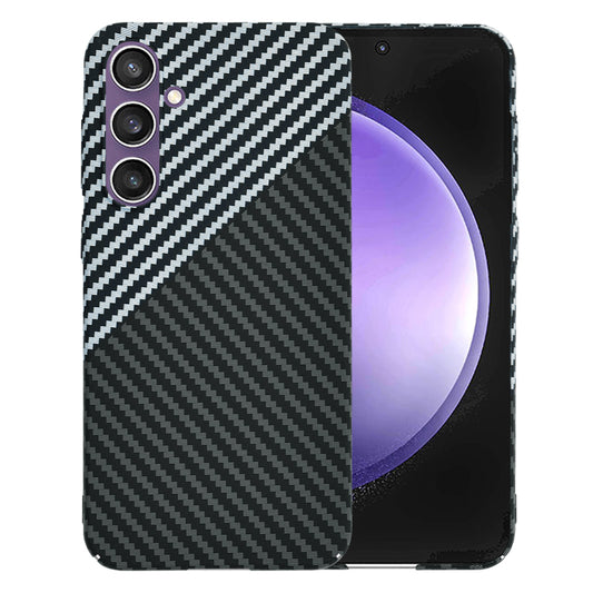Puzdro pre Samsung Galaxy S23 FE S711, Techsuit, Carbonite FiberShell, Čierno Sivé