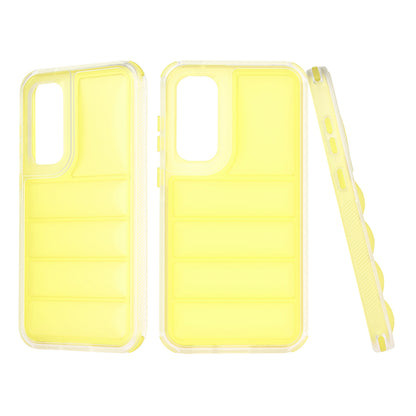 Case for Samsung Galaxy S23 FE S711, Techsuit, Wave Shield, Yellow