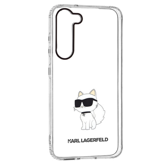 Puzdro pre Samsung Galaxy S23+ S916, Karl Lagerfeld, Ikonik Choupette, Priehľadné