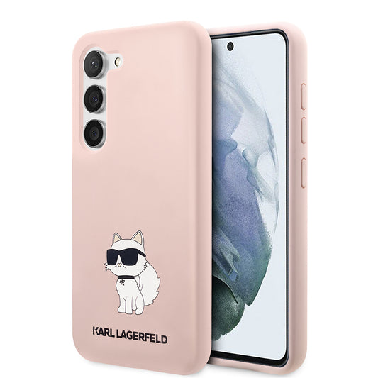 Puzdro pre Samsung Galaxy S23+ S916, Karl Lagerfeld, Silicone Choupette, Ružová