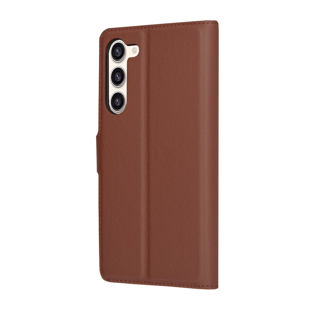 Case for Samsung Galaxy S23+ S916, Techsuit, Leather Folio, Brown