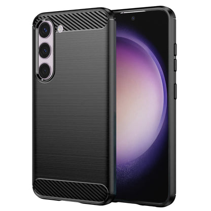 Puzdro pre Samsung Galaxy S23 S911, Techsuit, Karbón, Čierne