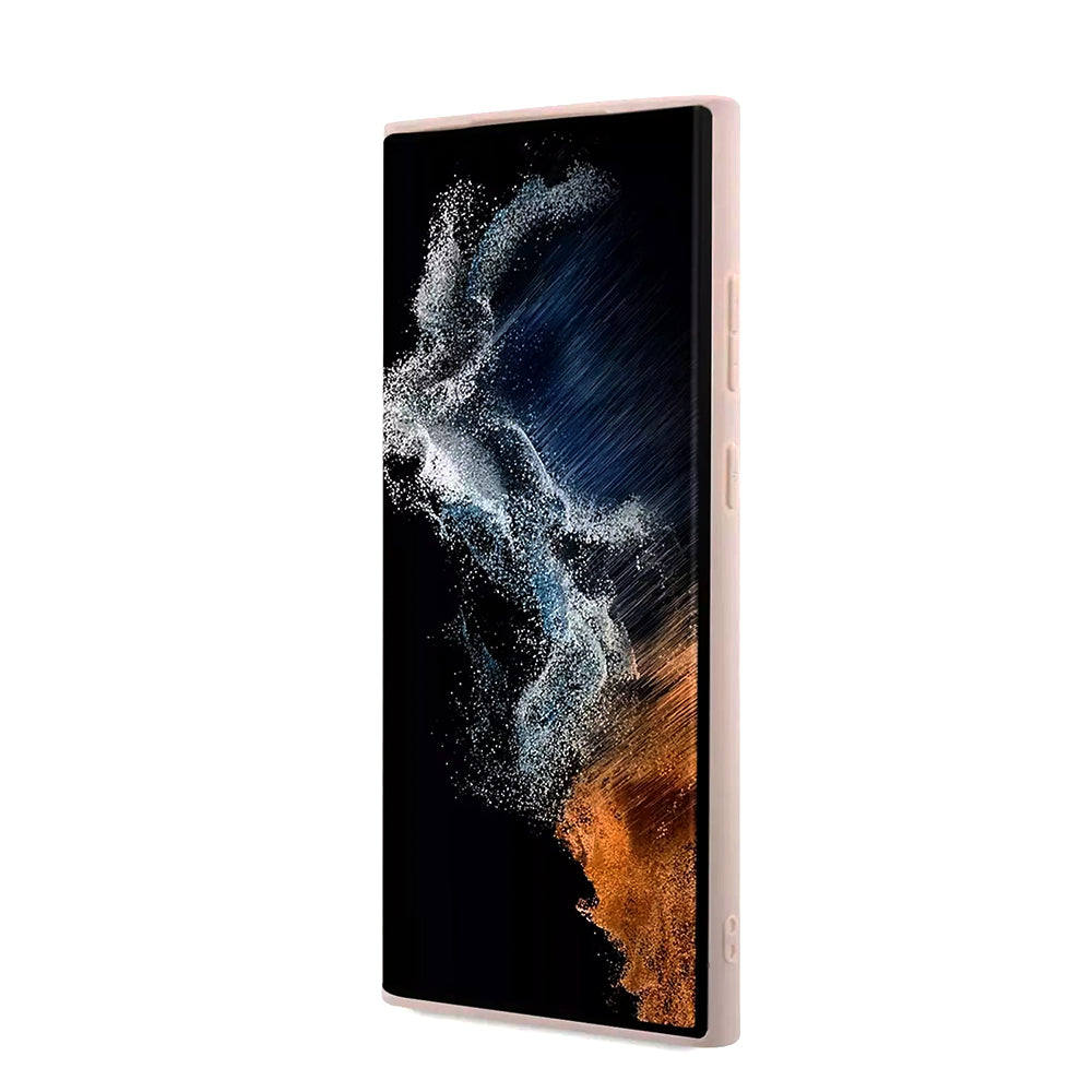 Puzdro pre Samsung Galaxy S23 Ultra S918, Guess, 4G Big Logo, Ružové.