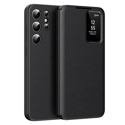 Puzdro pre Samsung Galaxy S23 Ultra S918, Techsuit, SmartView, Čierne
