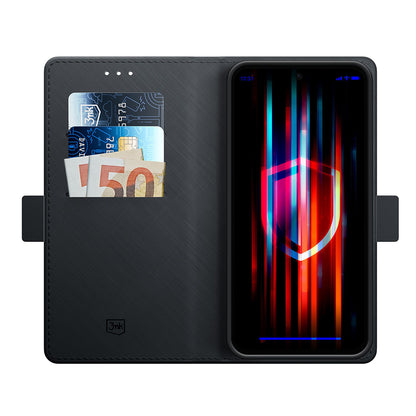Puzdro na Samsung Galaxy S24 FE S721, 3MK, Peňaženka, Čierna