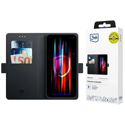 Puzdro na Samsung Galaxy S24 FE S721, 3MK, Peňaženka, Čierna