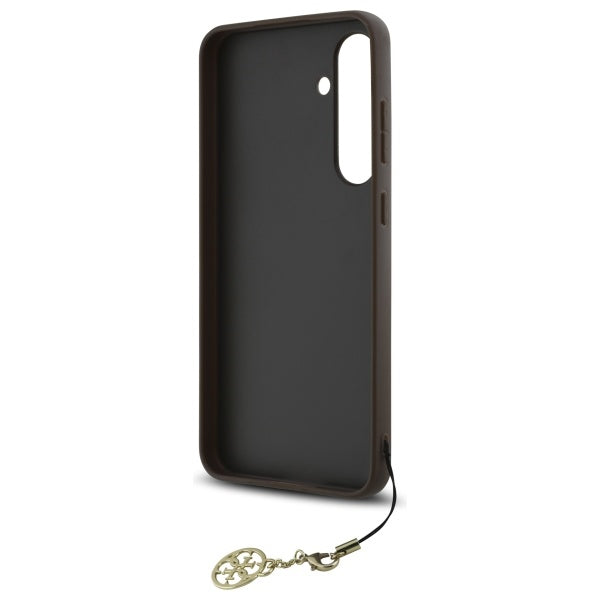 Puzdro pre Samsung Galaxy S24 FE S721, Guess, 4G Charm, Hnedá