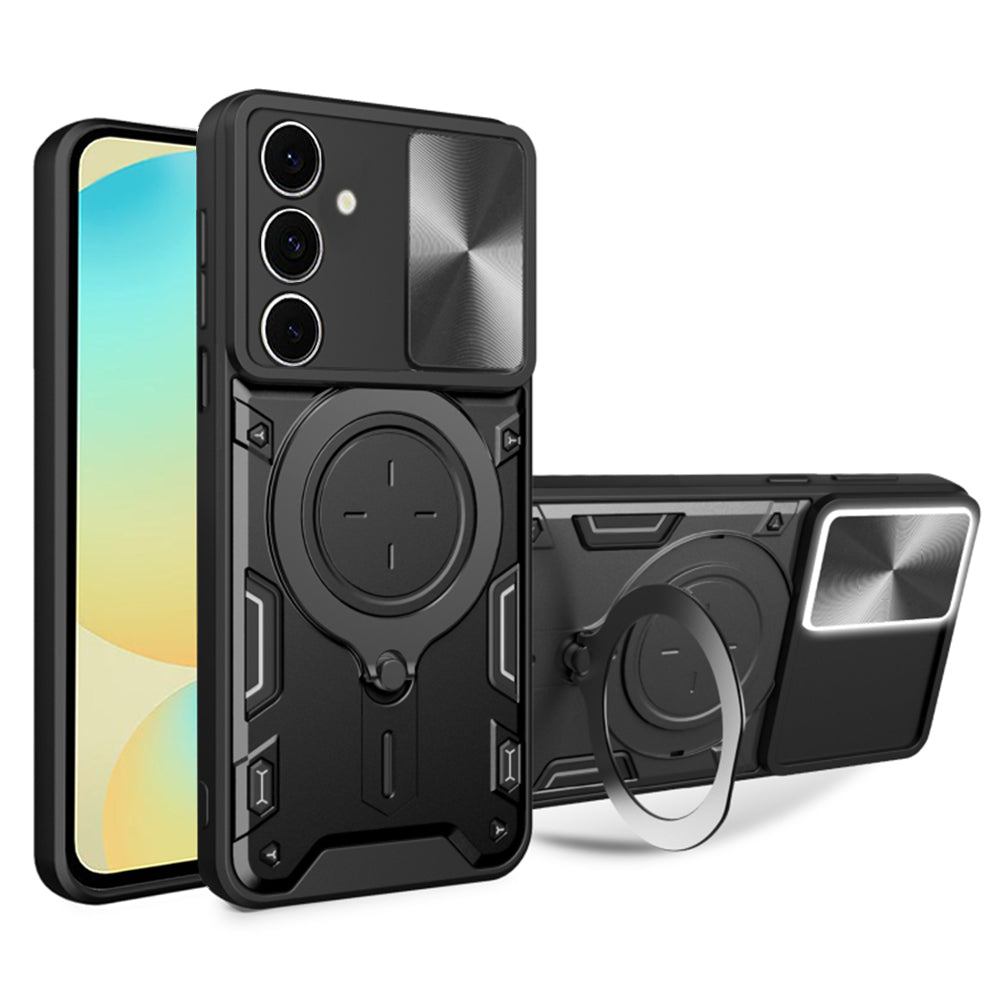 Puzdro pre Samsung Galaxy S24 FE S721, Techsuit, CamGuard Pro, Čierne