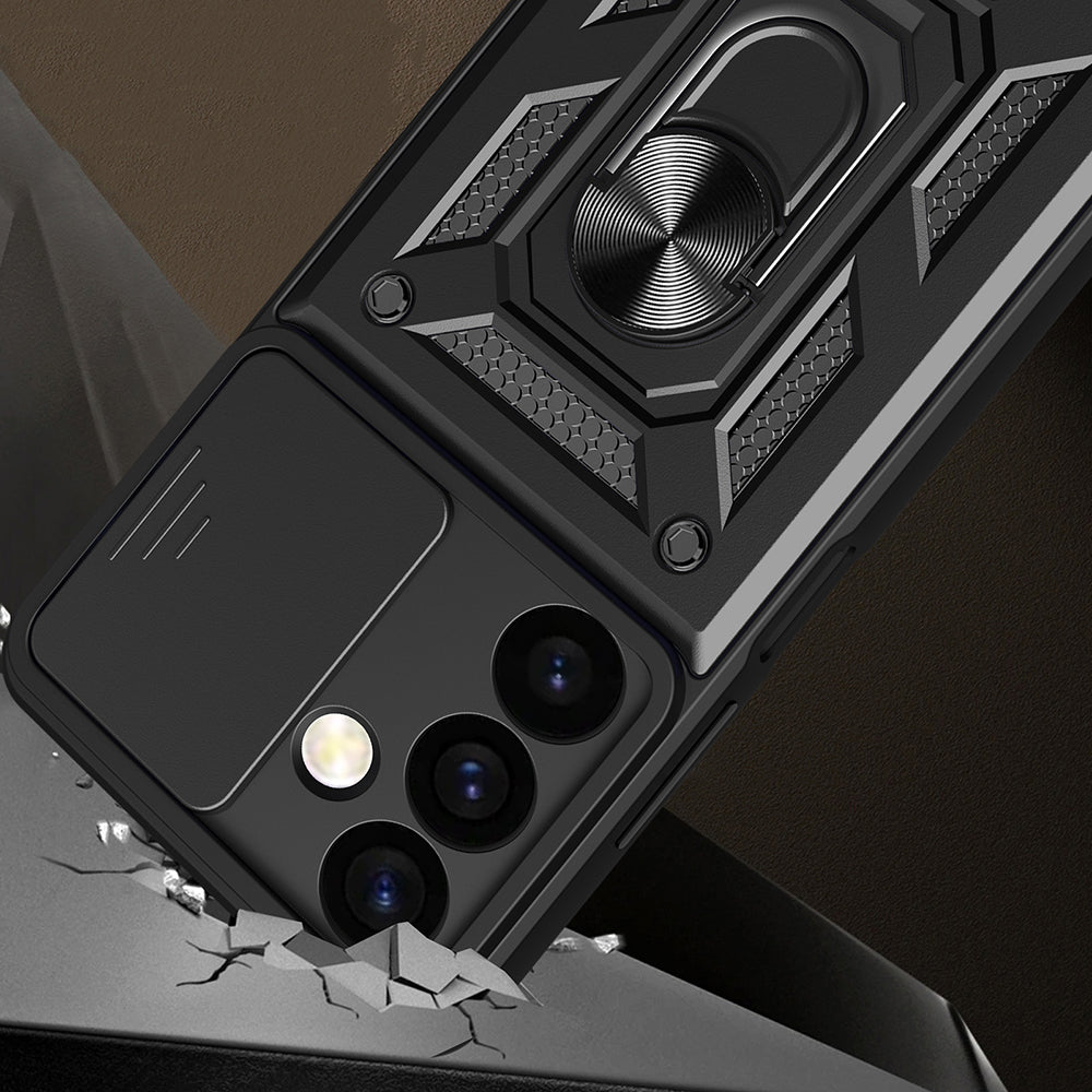 Puzdro pre Samsung Galaxy S24 FE S721, Techsuit, CamShield, Modrá