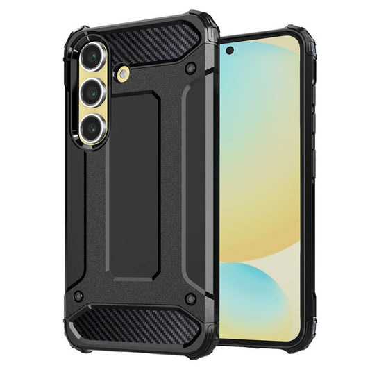 Puzdro pre Samsung Galaxy S24 FE S721, Techsuit, Hybrid Armor, Čierne