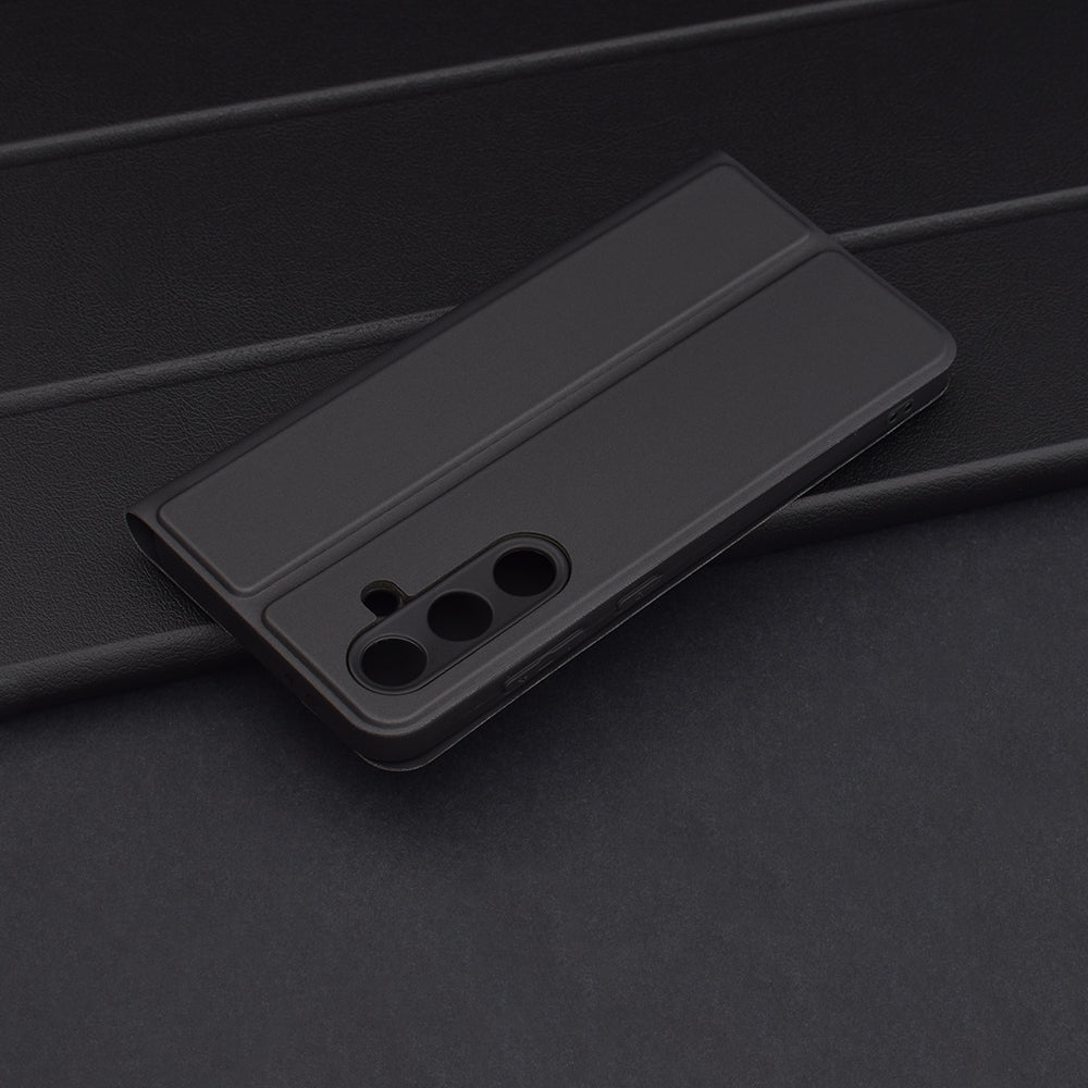 Puzdro pre Samsung Galaxy S24 FE S721, Techsuit, Magskin Book, Čierne