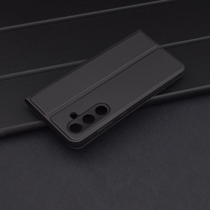 Puzdro pre Samsung Galaxy S24 FE S721, Techsuit, Magskin Book, Čierne